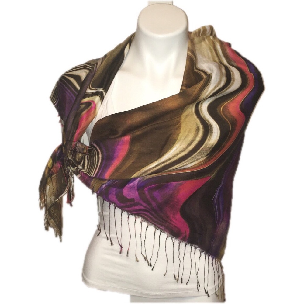 Tarnish Nordstrom square scarf wrap shawl - Picture 1 of 3